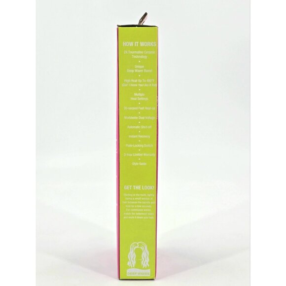 Bed Head Wave Artist 2x Tourmaline Ceramic Technology Deep Hair Waver TIGI - Picture 8 of 13